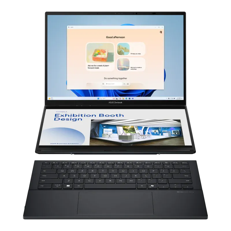 ASUS Zenbook DUO Touch screen UX8406MA-PZ005W Laptop - 14” 120Hz OLED -Core Ultra 9 185H - 32GB RAM - 2TB SSD - Shared - Windows 11