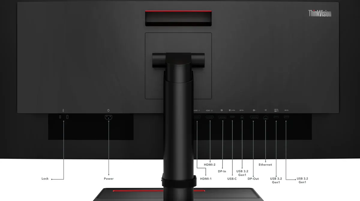 عرض خاص لفترة محدودة Lenovo ThinkVision P34w‑20 – 34.1″ Curved WQHD IPS Monitor 3440×1440, 99% sRGB, USB‑C 100 W PD Hub, KVM, HDR10, 4 ms, 60 Hz