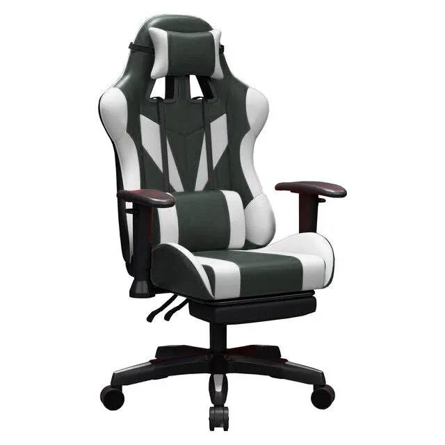 Raptor RGC-100 Gaming Chair (Green &amp; White)