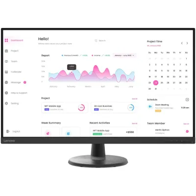 عرض خاص لفترة محدودة Lenovo 31.5" D32-40 (1920x1080) 60Hz VA 99% sRGB Monitor
