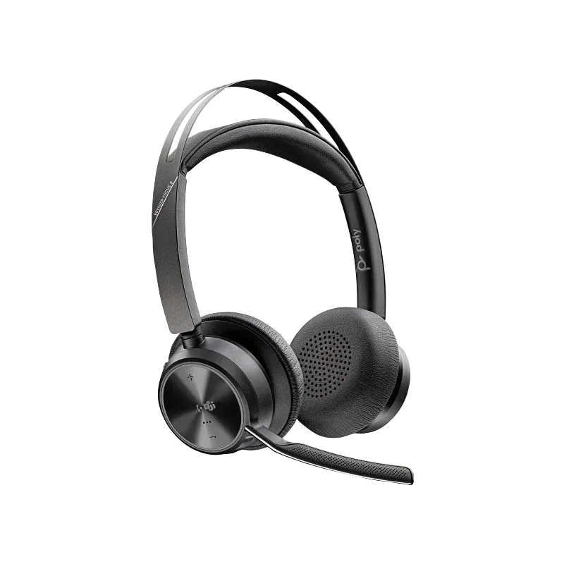 عرض خاص لفترة المحدودة Poly Voyager Focus 2 USB-C Headset Bundle, with USB-C/A Adapter & Charging Stand عرض خاص لفترة المحدودة Poly Voyager Focus 2 USB-C Headset Bundle, with USB-C/A Adapter & Charging Stand