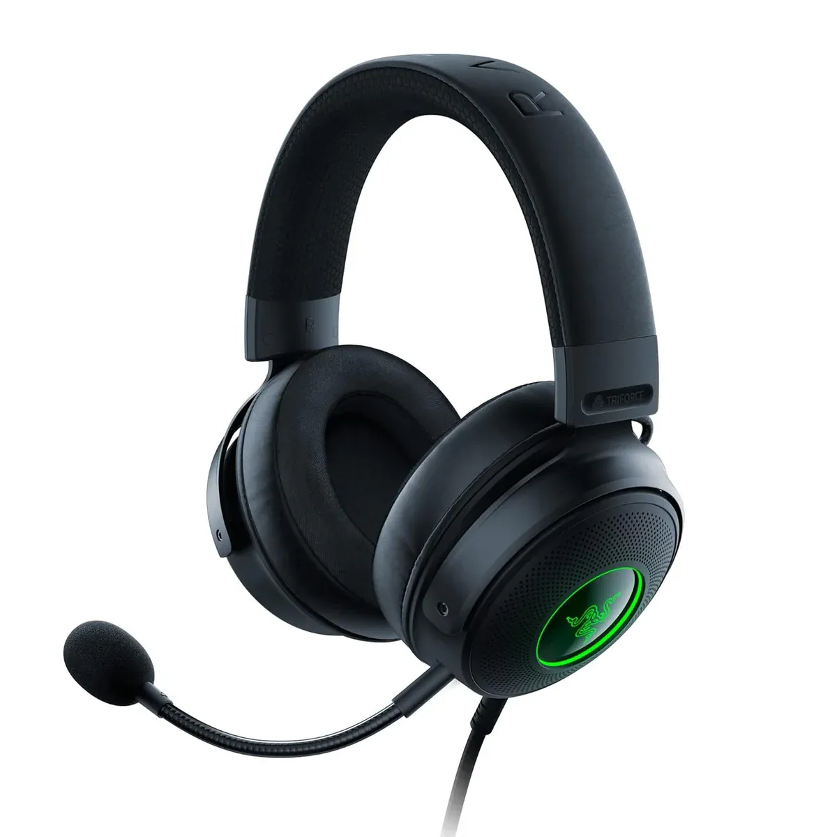 عرض خاص لفترة محدودة Razer Kraken V3 – Wired USB Gaming Headset with THX Spatial Audio, TriForce 50mm Drivers, Chroma RGB, and Oval Memory Foam Cushions عرض خاص لفترة محدودة Razer Kraken V3 – Wired USB Gaming Headset with THX Spatial Audio, TriForce 50mm Drivers, Chroma RGB, and Oval Memory Foam Cushions