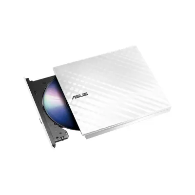 ASUS External Slim 8X DVD+RW Optical Drive - White ASUS External Slim 8X DVD+RW Optical Drive - White