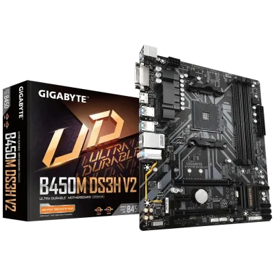 GIGABYTE B450M DS3H V2 MotherBoard GIGABYTE B450M DS3H V2 MotherBoard