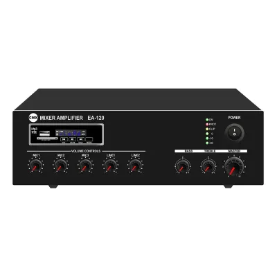 CMX 60 Tabletop Mixer Amp with USB/Bluetooth/ FM, 3 Mic, 2 Aux, 70V/100V/4-16 Ohm.