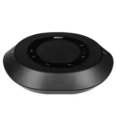 AVer FONE540 USB &amp; Bluetooth Conference Speakerphone – Daisy-Chainable, 360° Mic Pickup, Noise Suppression, 3-Way Calling, Web UI Control