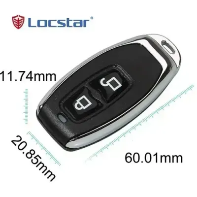 Locstar Hot Sale electronic Auto Gate Opener Remote Control 2 button key fob Mini Wireless Remote Control Door Lock Switch