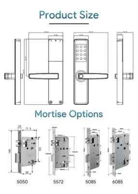Locstar Intelligent Tuya App Outdoor Front Door Digital Video Smart Lock