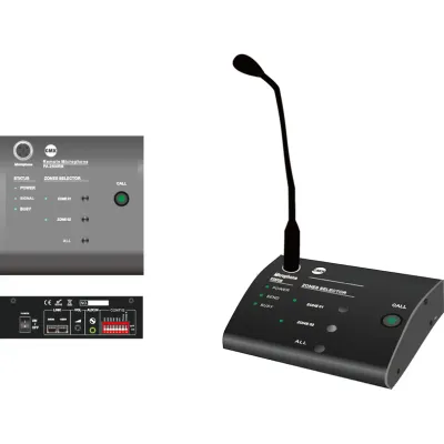 CMX 2 Zone remote microphone for PA-2500 ranges