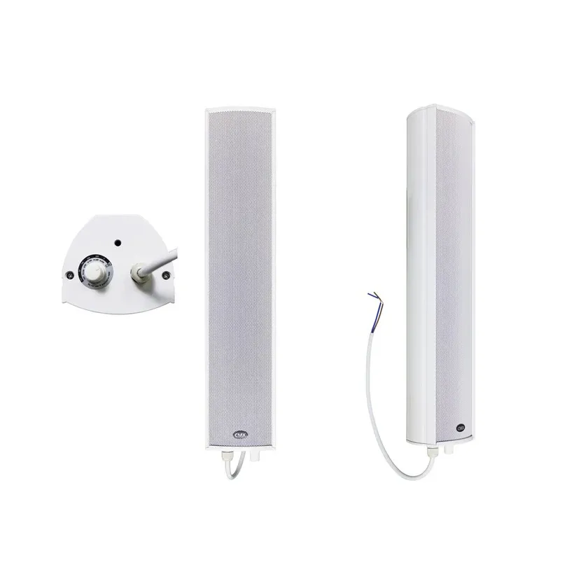 CMX 3"+1" 2-Way Outdoor Column Speaker, 40-20W, 100V, Aluminum, Slim size.