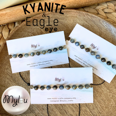 Bracelet ~ Kyanite &amp; Eagle Eye