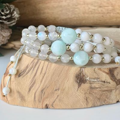 Bracelet ~ Pierre de lune | Moonstone 