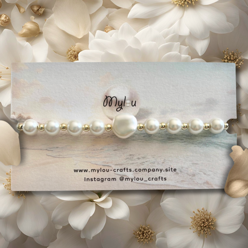 Bracelet ~ Shell Pearls &amp; Freshwater Pearl