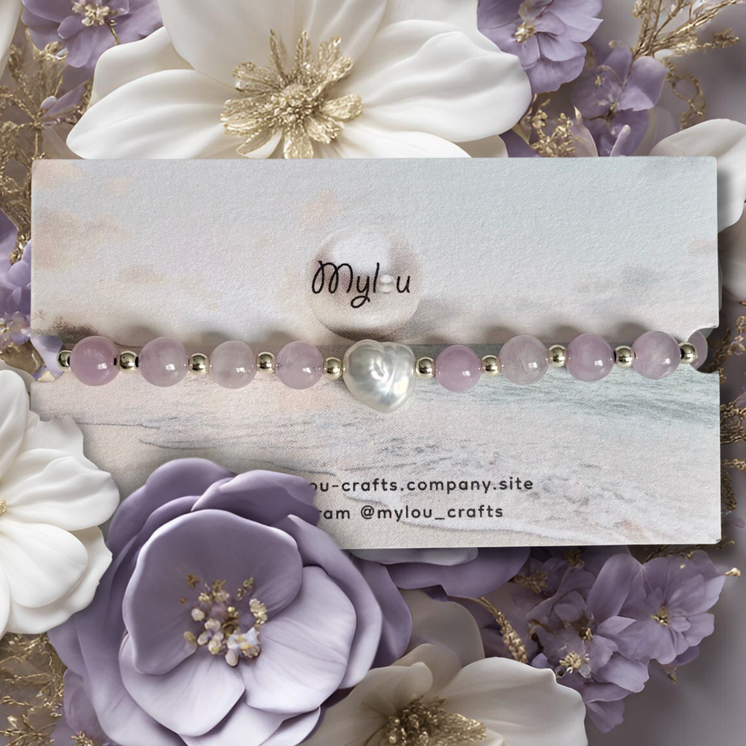 Bracelet ~ Kunzite &amp; Keshi
