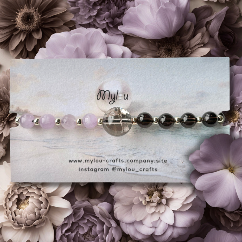 Bracelet ~ Smoky Quartz &amp; Kunzite 