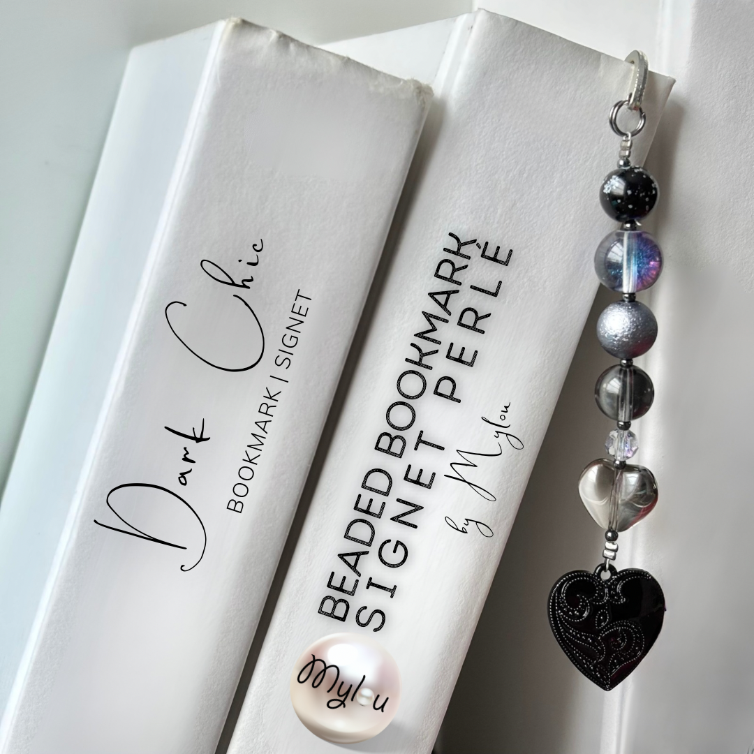 Dark Chic ~ Beaded Bookmark