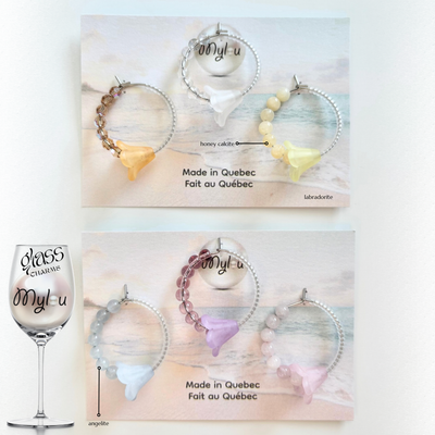 6 x Breloques pour Verres ~ Tulipe