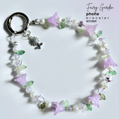 Fée de Jardin ~ Porte-clés ou bracelet pour cellulaire 