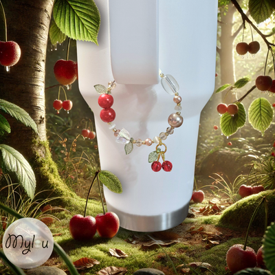 𝐶ℎ𝑒𝑟𝑟𝑦 𝑊𝑜𝑜𝑑𝑙𝑎𝑛𝑑 🍒 ~ Charm pour Gobelet 