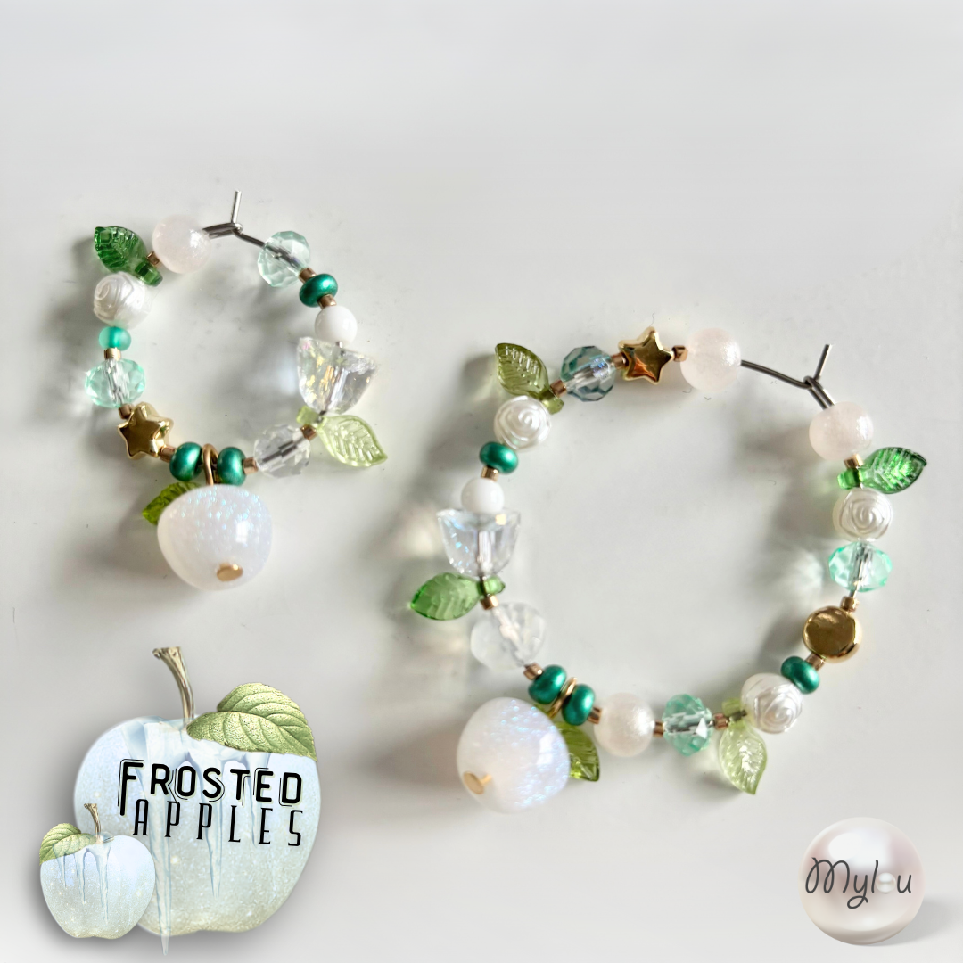 Frosted Apple 𖧷 ~ small &amp; medium Charm Duo