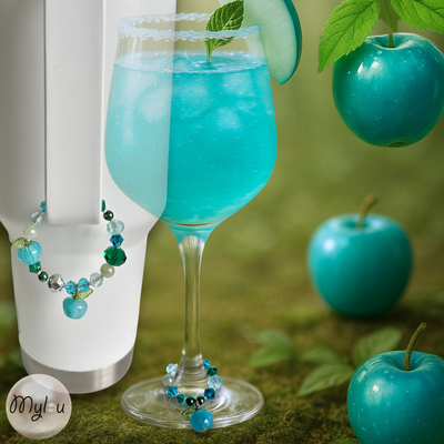 Aqua Bliss 𖧷 ~ Duo de Charms petit &amp; médium 