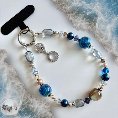 Océan Enchanté 🐚 ~ Porte-clés ou bracelet pour cellulaire 