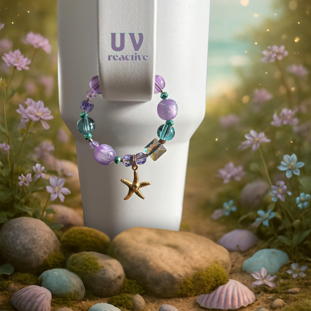 UV Reactive Tumbler Charm – Starry Shore Edition