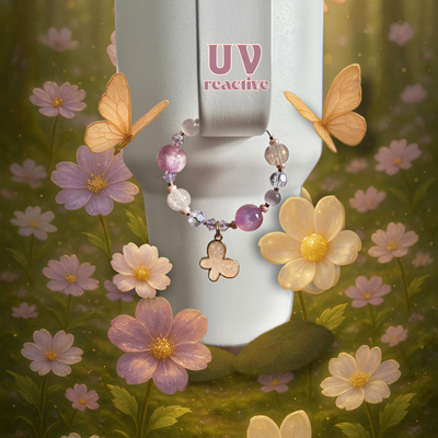 Charm pour Gobelet Réactif aux UV – Édition Fleurs Enchantées 