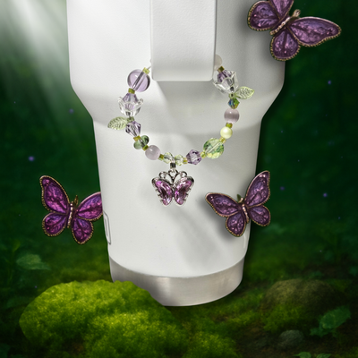 Papillon Evolé ~ Charm pour Gobelet 