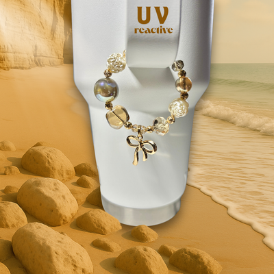 Golden Bow ~ Charm pour Gobelet Réactif aux UV
