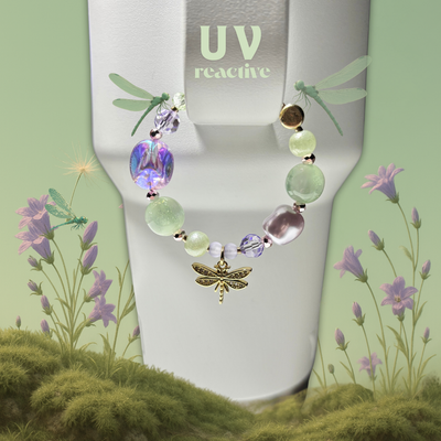 Libellule bloom ~ Charm pour Gobelet Réactif aux UV