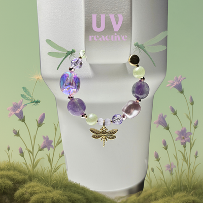 Libellule bloom ~ Charm pour Gobelet Réactif aux UV
