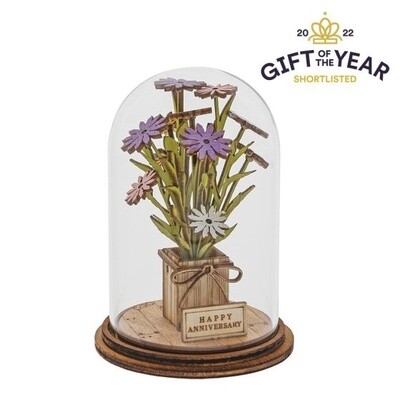 Happy Anniversary Flower Figurine - Tiny Town