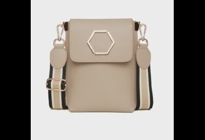 Alice Wheeler Stone Brompton Honeycomb Cross Body Bag