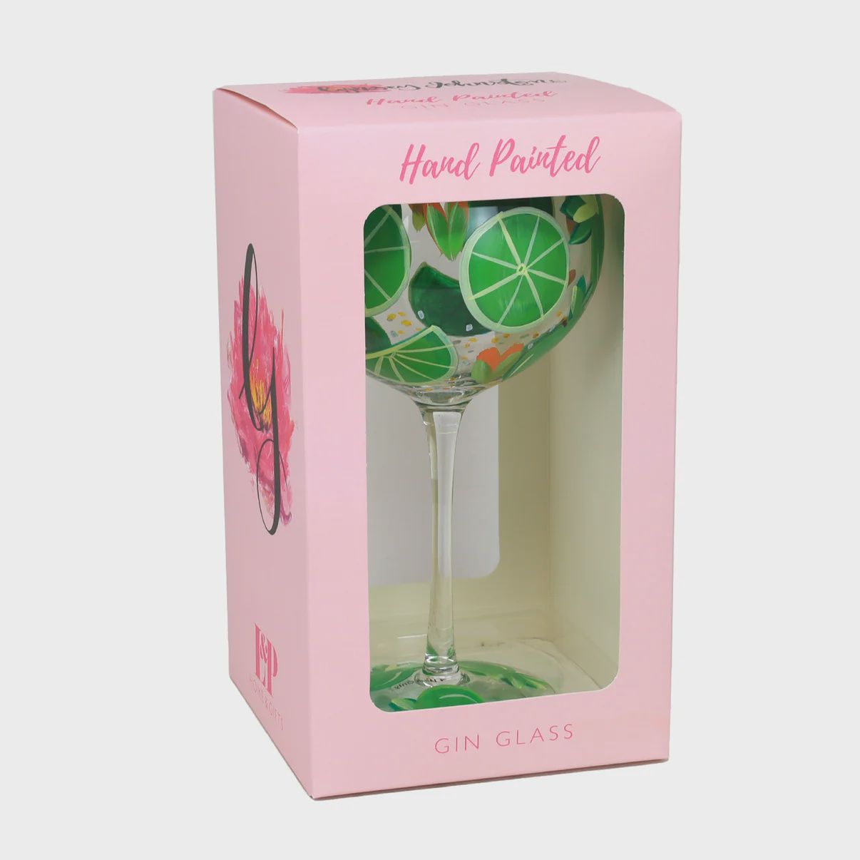 Hand Painted - Limes Gin Glass