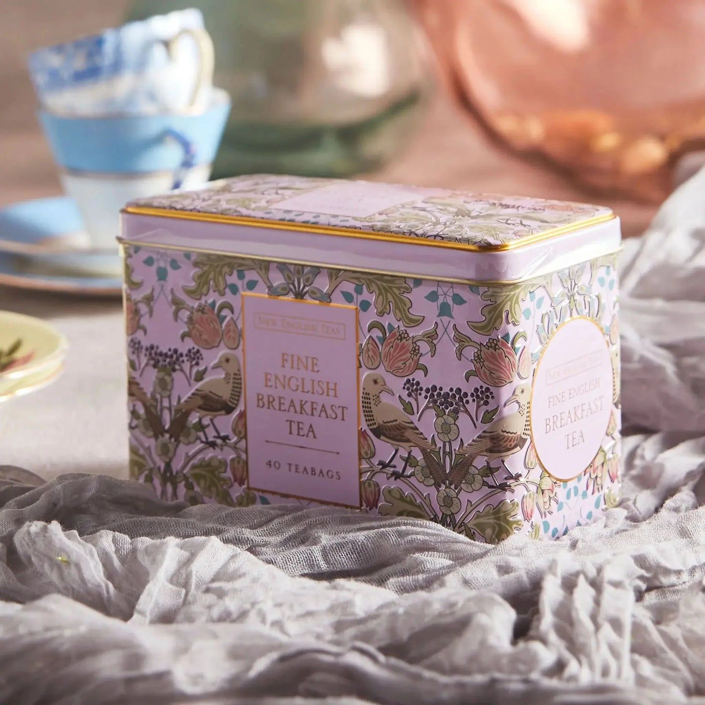 40 Teabag Tin - English Breakfast - Pink