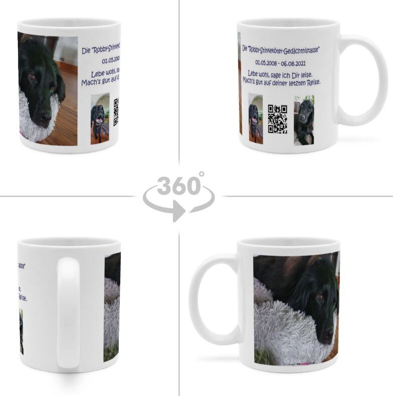 Kaffeetasse „Stinkeköter Gedächtnistasse“