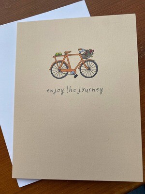 Mindful Messages Mindfulness Greeting / Note Card - Bicycle