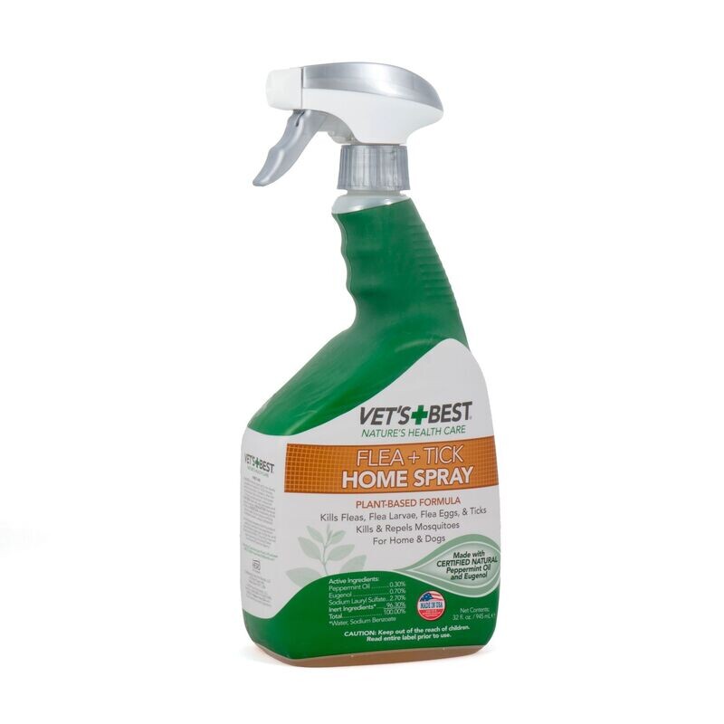 Natural Flea & Tick Home Spray For Dogs (32oz)
