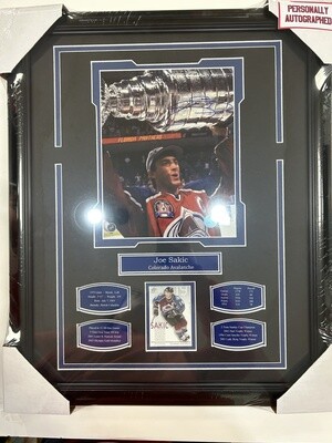 JOE SAKIC - AUTOGRAPHED COLOADO AVALANCHE 16X20 FRAME