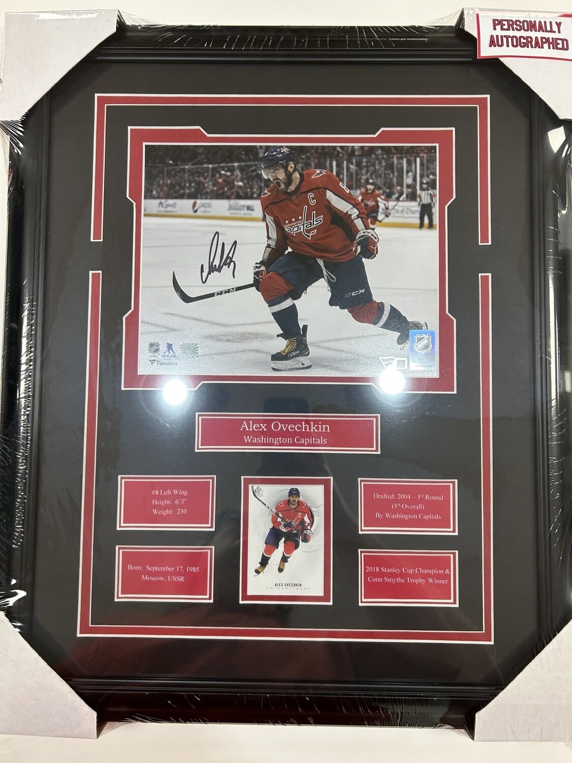 ALEX OVECHKIN - AUTOGRAPHED WASHINGTON CAPITALS 16X20 FRAME