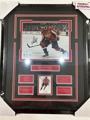 ALEX OVECHKIN - AUTOGRAPHED WASHINGTON CAPITALS 16X20 FRAME