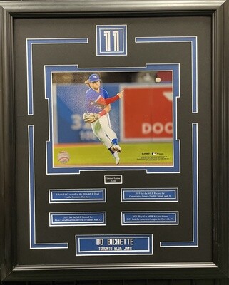 BO BICHETTE - LIMITED EDITION 16X20 FRAME #/50 TORONTO BLUE JAYS