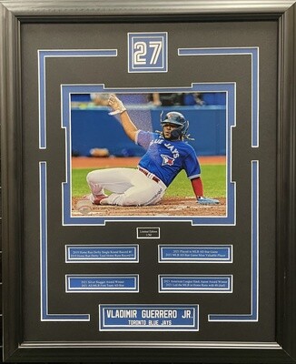 VLADIMIR GUERRERO JR - LIMITED EDITION 16X20 FRAME #/50 TORONTO BLUE JAYS