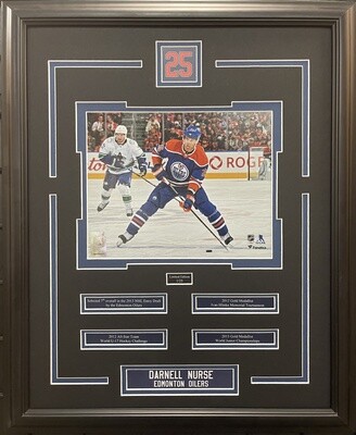 DARNELL NURSE - LIMITED EDITION 16X20 FRAME #/25 EDMONTON OILERS