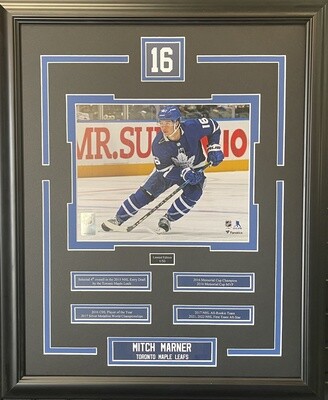 MITCH MARNER - LIMITED EDITION 16X20 FRAME #/50 TORONTO MAPLE LEAFS