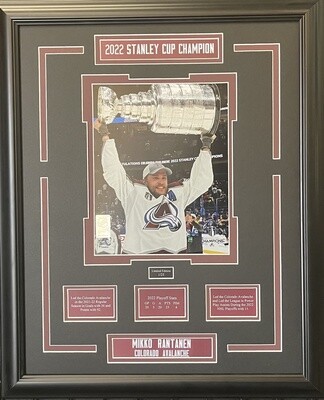 MIKKO RANTANEN - LIMITED EDITION 16X20 FRAME #/25 COLORADO AVALANCHE