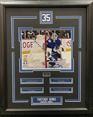 THATCHER DEMKO - LIMITED EDITION 16X20 FRAME #/25 VANCOUVER CANUCKS