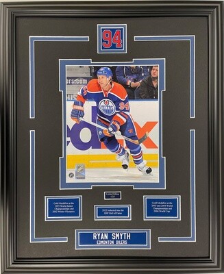 RYAN SMYTH - LIMITED EDITION 16X20 FRAME #/25 EDMONTON OILERS