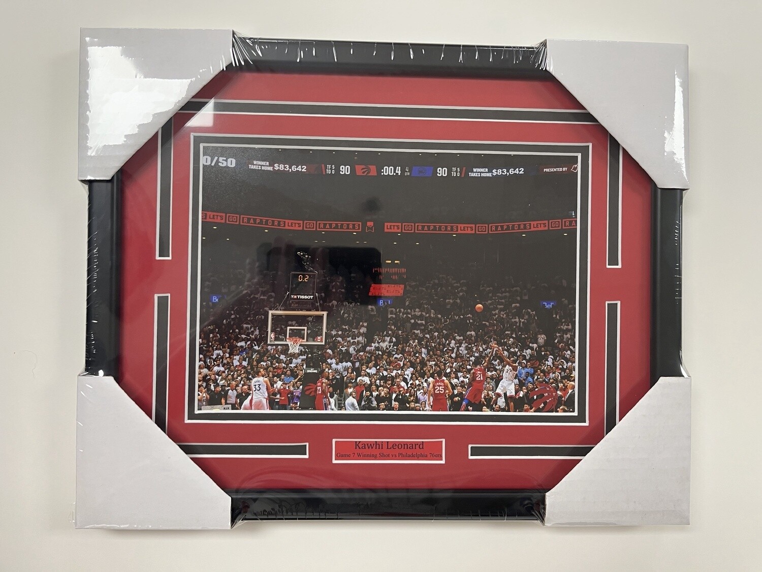 KAWHI LEONARD &#39;SHOT&#39; - TORONTO RAPTORS 11X14 FRAME